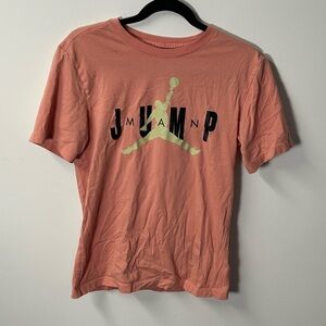 AIR JORDAN men's light coral jumpman graphic tee, S.
